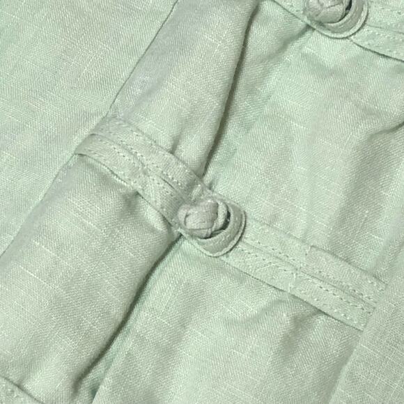 Richard Malcolm Green Oriental Design Button Front Shirt Size Small - Picture 4 of 10